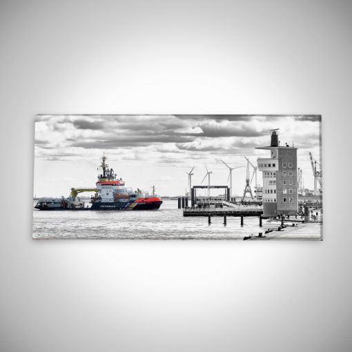 CuxPrint - Motiv: Küstenwache an der Alten Liebe Panorama | Leinwand Galerie Print