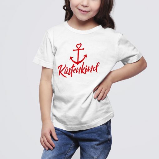 CuxShirt - Motiv: Anker Küstenkind | Kids T-Shirt Mädchen