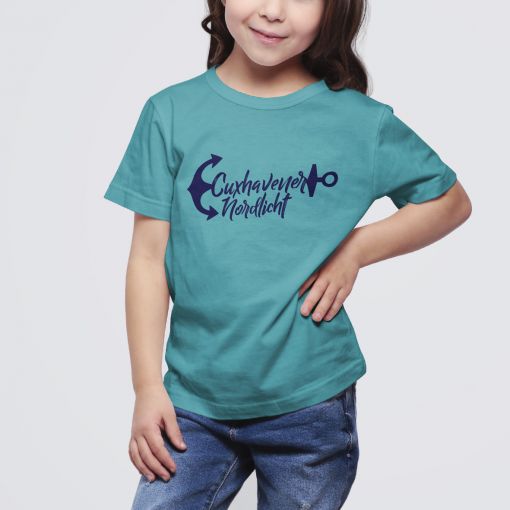 CuxShirt - Motiv: Cuxhavener Nordlicht | Kids T-Shirt Mädchen