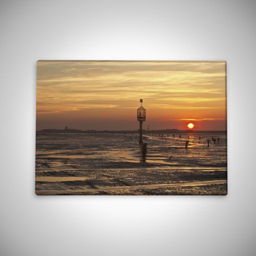 CuxPrint - Motiv: Rettungsboje Sonnenaufgang | Leinwand Galerie Print