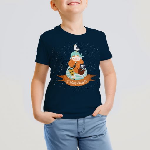 CuxShirt - Motiv: Strandräuber | Kids T-Shirt Jungs