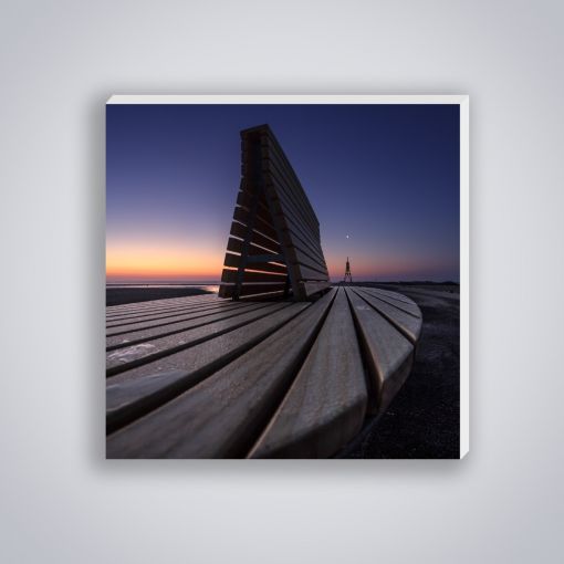 CuxPrint - Motiv: Bank Sonnenuntergang | Mini Galerie Print