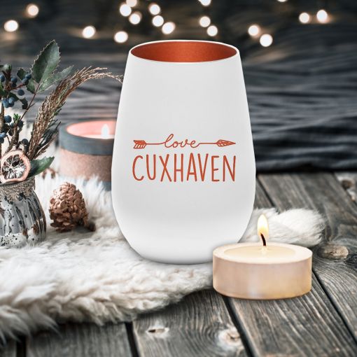 CuxLicht - Motiv: Love Cuxhaven | Windlicht