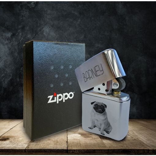 Zippo - Motiv: Dein Tier mit Wunschnamen | Zippo