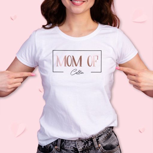 Motiv: MOM of mit Wunschname | T-Shirt